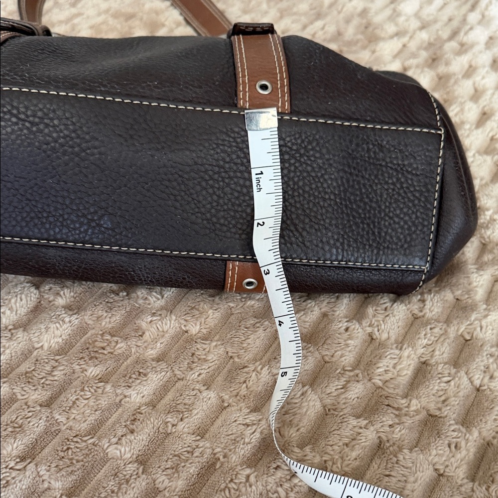 Coach Dark Brown Leather Shoulder Bag - Picture 10 of 10